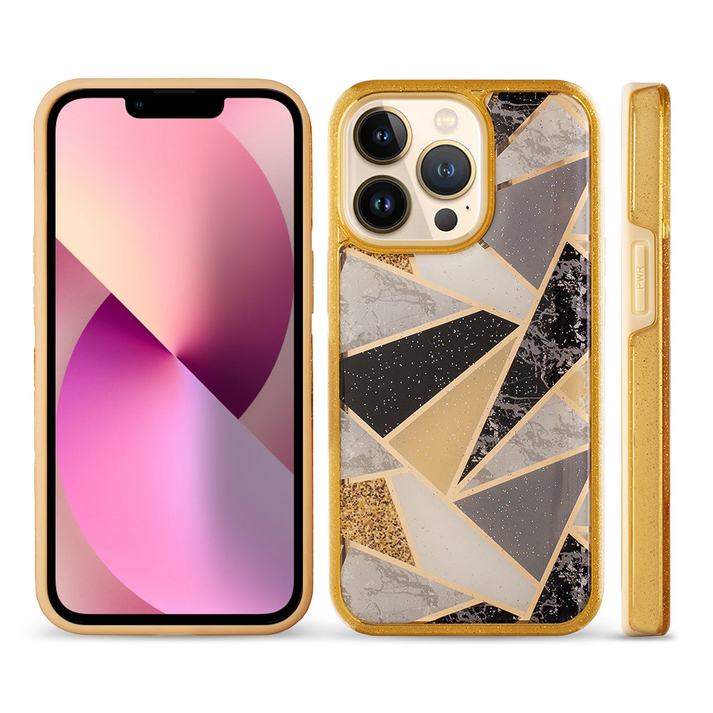 Classy Gold Geometric Case for iPhone