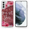 Rose Petal Glitter Case for Galaxy S22 Series