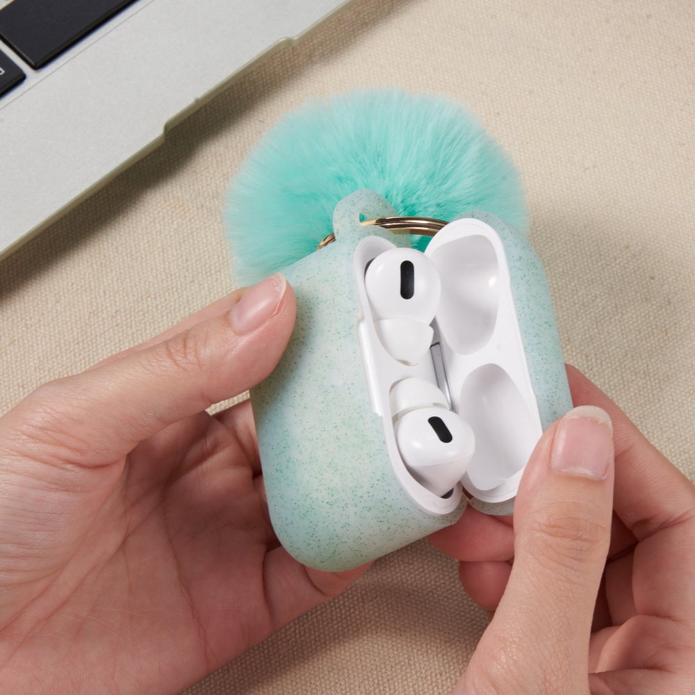 Mint Green Glitter Case for Airpods 3