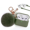 Olive Green Keychain Case for Airpods Pro